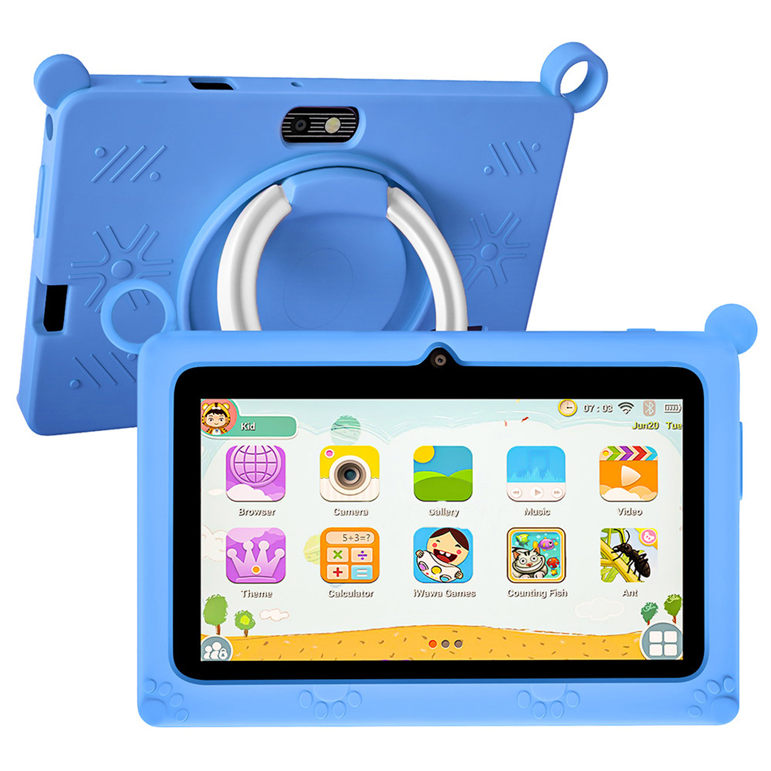 Kids Tablet With Accessories - Neues 5G Kinder-Tablet 7 Zoll Quad-Core