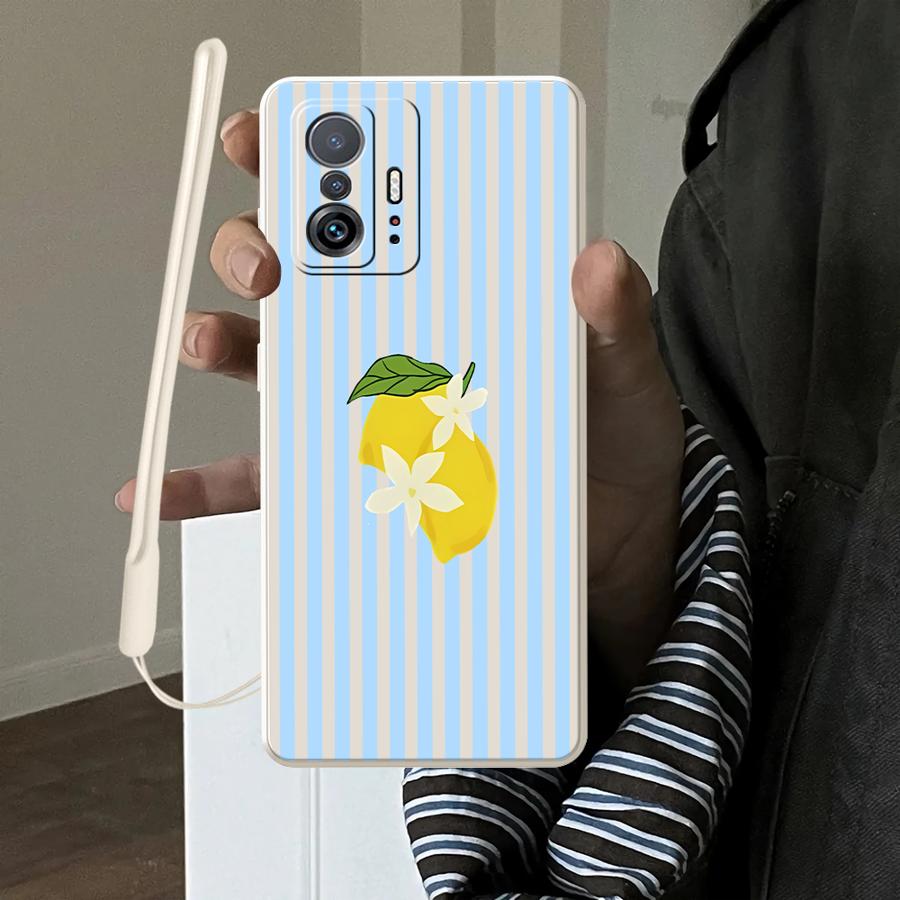 Tablet And Accessories Case - Lemon Cool Stripe Pattern Hülle für