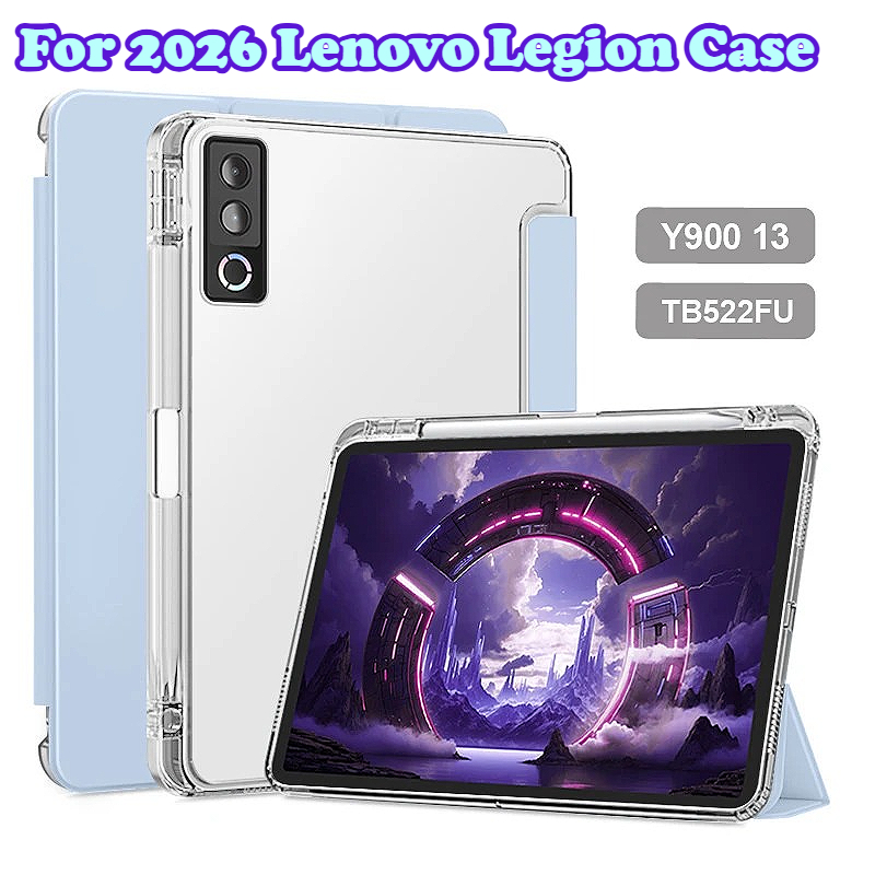 Cidea Tablet Accessories - PU-Leder TPU Rückseiten-Tablet-Hülle für Lenovo Legion