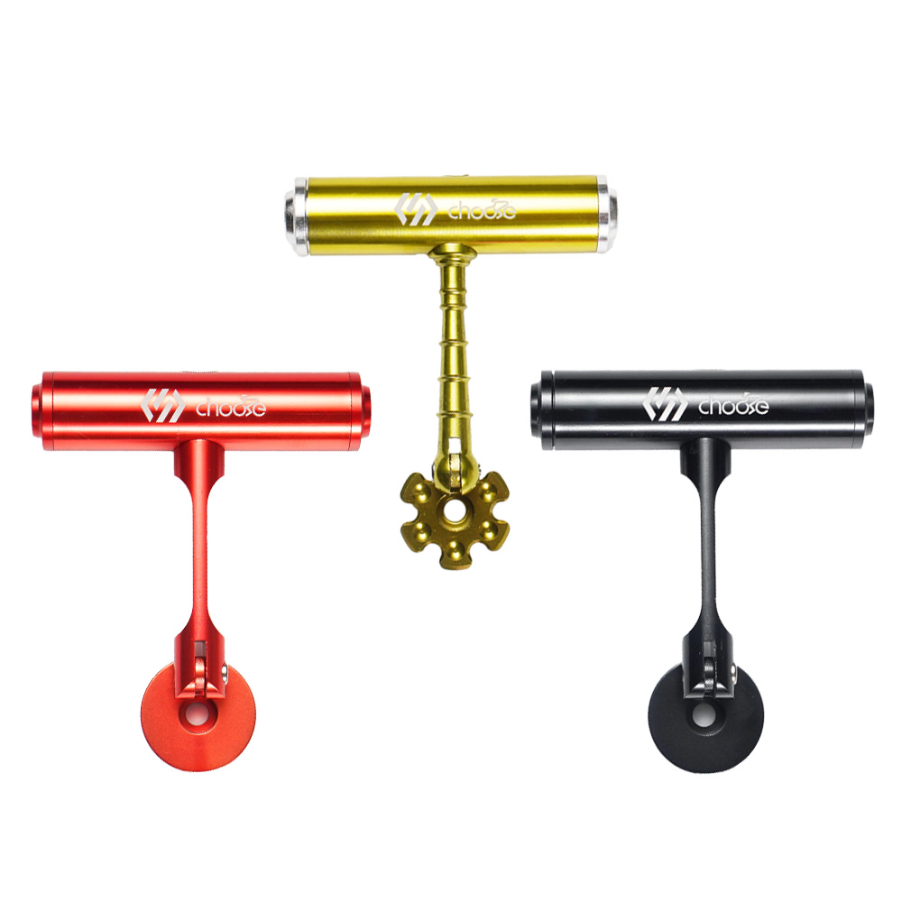 Laptop Tablet Accessories - Fahrrad-Zubehör Fahrradlenker-Verlängerungshalterung Integrierte Fahrradcomputer-Halterung Lampenhalterung Aluminium