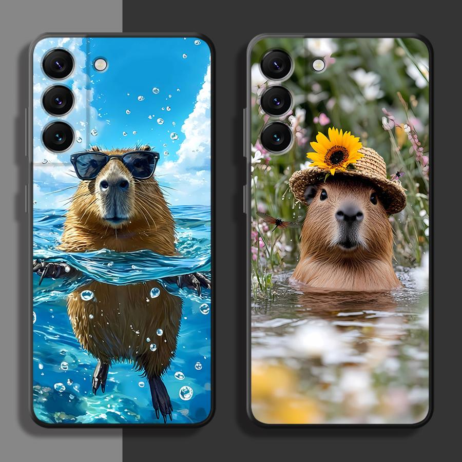 Tablet And Accessories Case - Urlaubs-Capybara-Hülle für Samsung Galaxy A57 A24