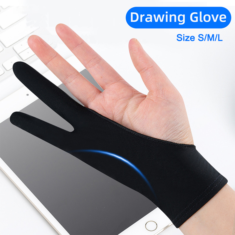 Drawing Glove Artist - Zwei-Finger-Zeichenhandschuhe Palm Anti-Touch Anti-Fouling für Tablet