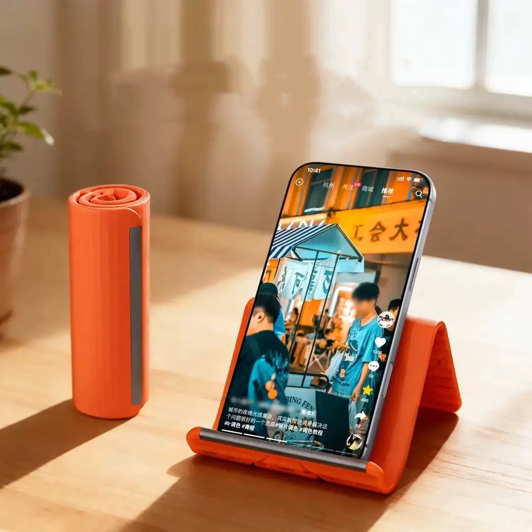 Laptop Tablet Accessories - Flexibler Tragbarer Telefonständer aus Silikon für