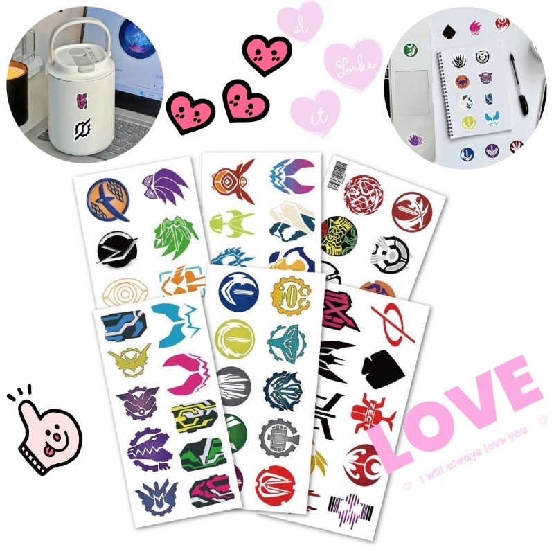 Laptop Tablet Accessories - 60 Blatt Kamen Rider Logo-Aufkleber, kreative