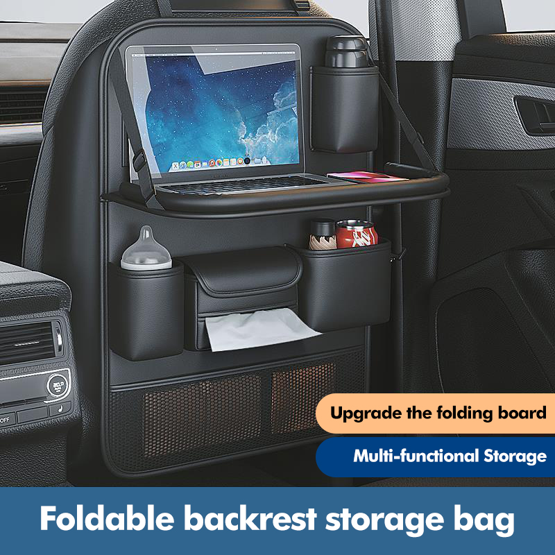 Tablet And Accessories Bag - Multifunktionale Autositz-Rückentasche mit Großer Kapazität, Rücksitz-Organizer,