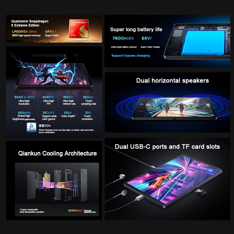 Original Lenovo Legion Y700 4. – Android Tablet Gaming Accessories Bewertung und Preis