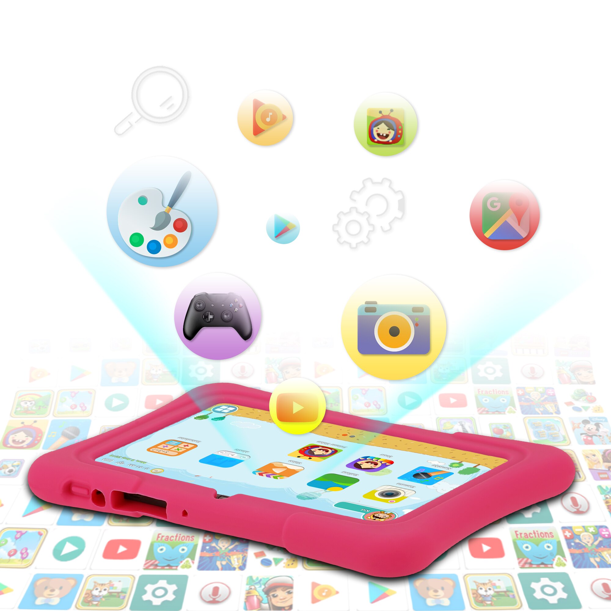 PRITOM 7 Zoll Kinder-Tablet Qu – Kids Tablet With Accessories Bewertung und Preis